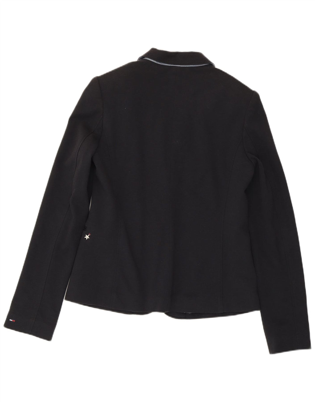 TOMMY HILFIGER Sacou blazer pentru femei cu 1 nasture UK 14 mare bumbac bleumarin