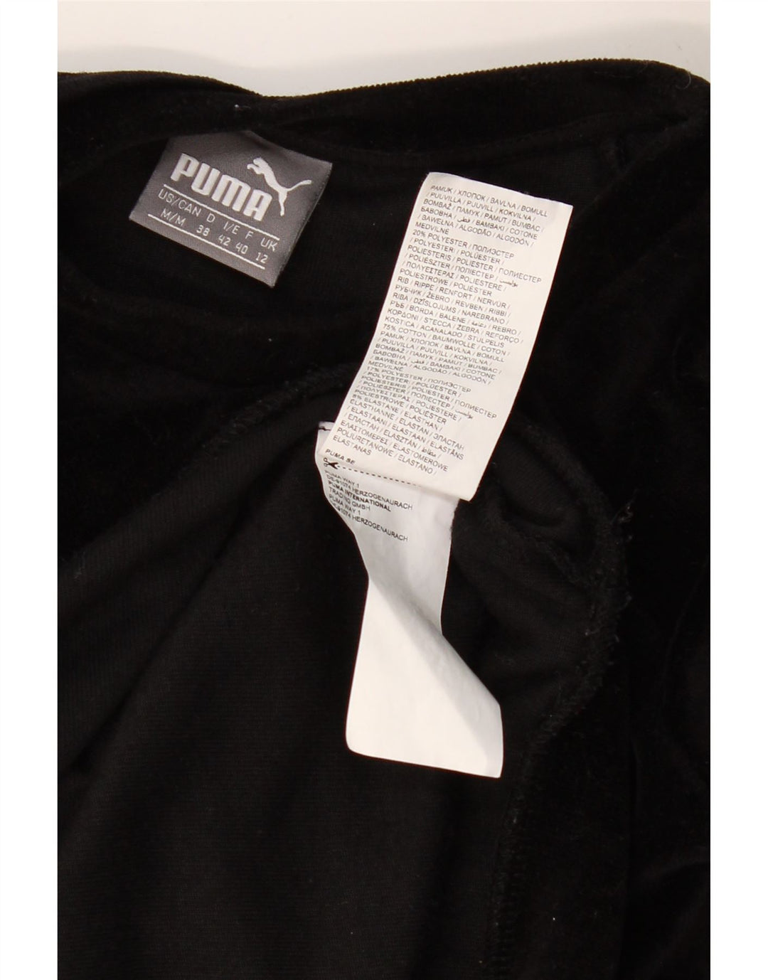 Pulover cu grafic supradimensionat PUMA pentru femei UK 12 bumbac mediu negru