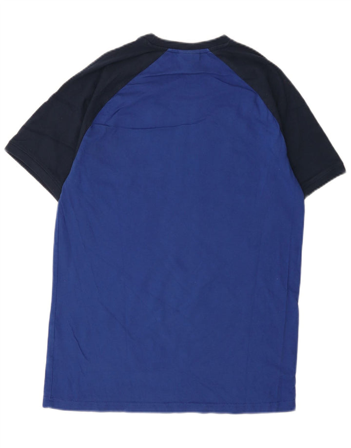 Tricou cu grafic pentru bărbați Ellesse Top mic, albastru, bumbac color bloc