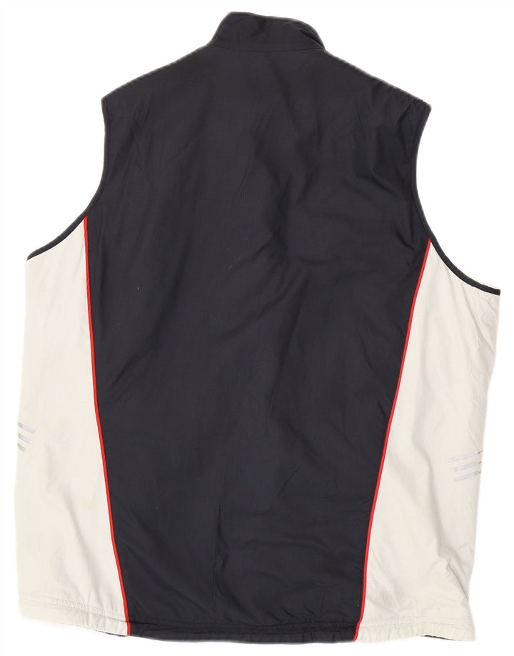 ADIDAS Womens Clima Proof Tracksuit Top Jacket UK 16 Large Navy Blue