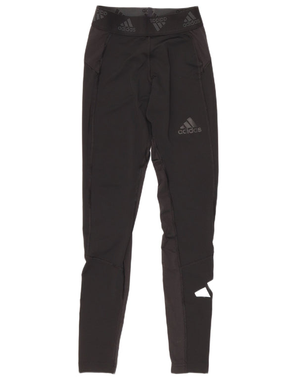 Leggings cu grafic pentru femei Adidas UK 10 Poliester negru mic