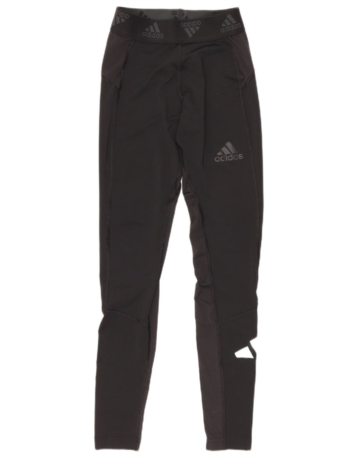 Leggings cu grafic pentru femei Adidas UK 10 Poliester negru mic