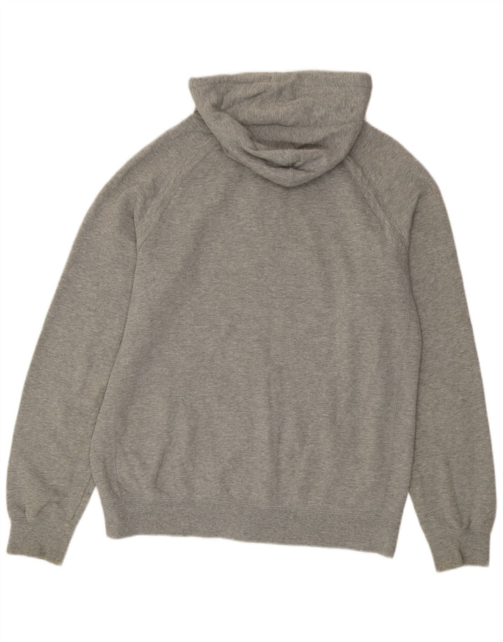 Pulover Nike pentru bărbați, cu fermoar, bumbac, gri mediu