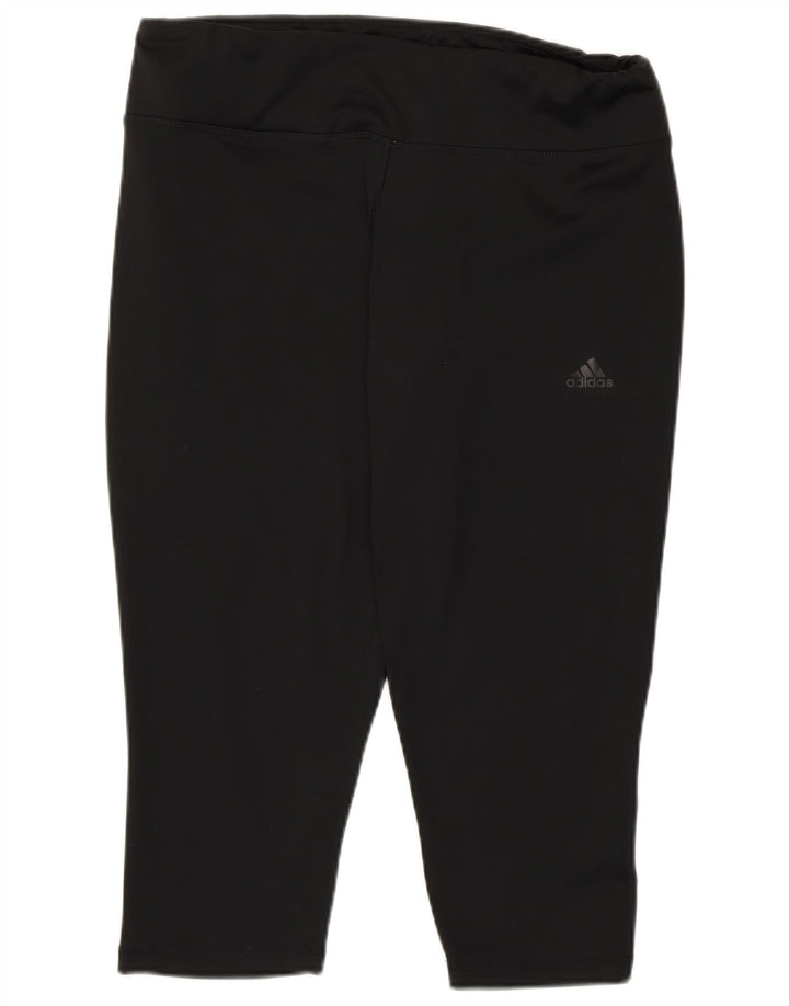 Leggings Adidas Climalite Capri pentru femei Marea Britanie 16/18 Poliester negru mare