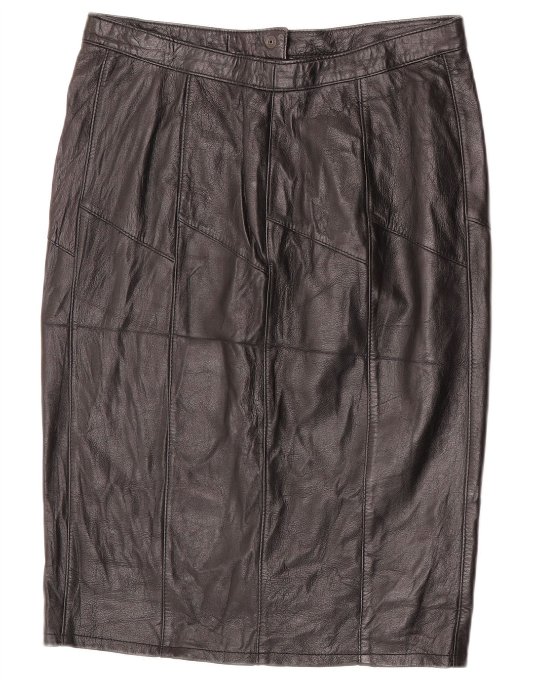 Fusta din piele pentru femei VINTAGE W30 Medium Black