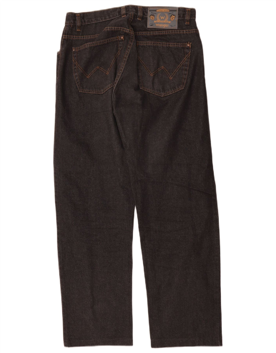 Blugi drepti pentru bărbați Wrangler W32 L29 bumbac negru