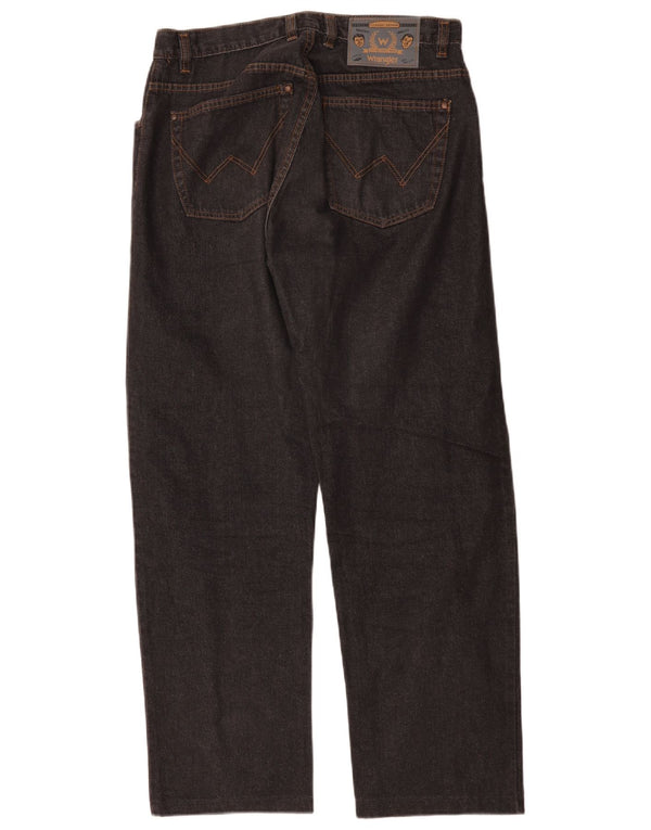 Blugi drepti pentru bărbați Wrangler W32 L29 bumbac negru