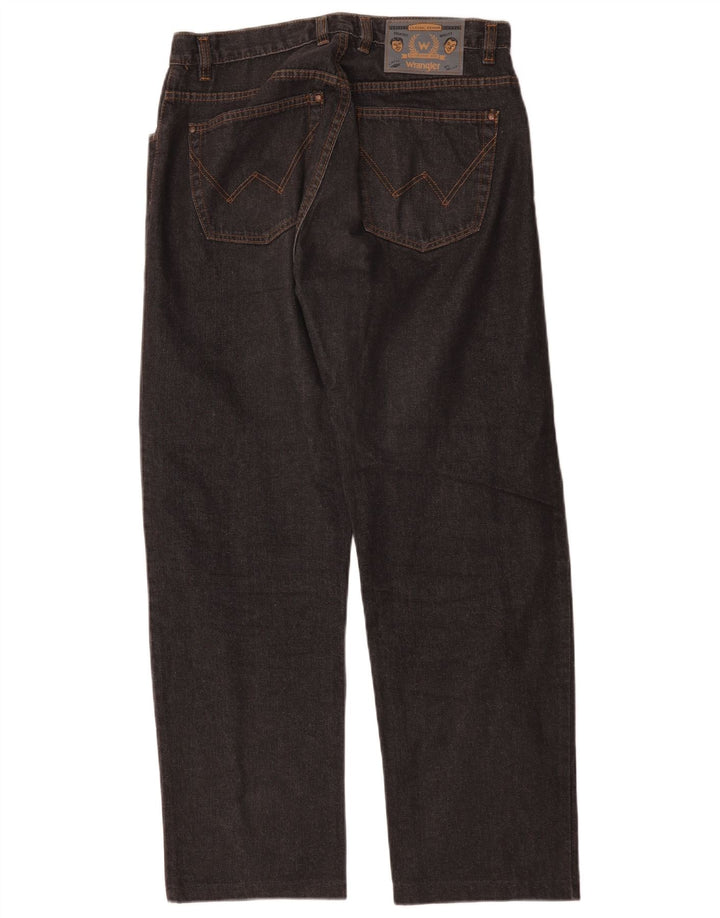 Blugi drepti pentru bărbați Wrangler W32 L29 bumbac negru