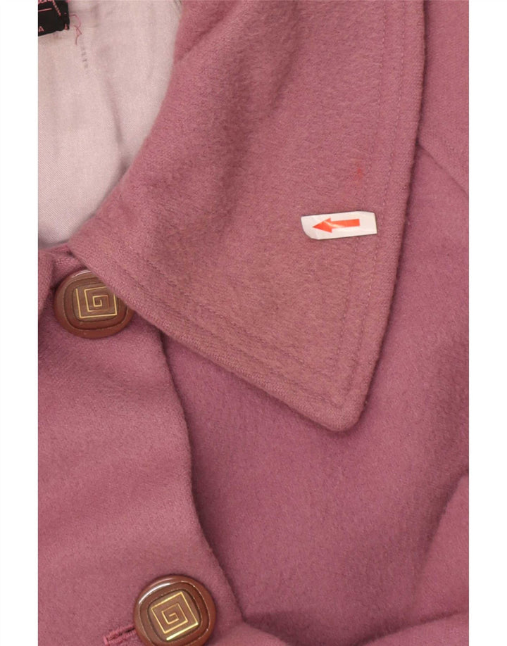 Lancetti Womens Overcoat UK 18 XL Pink