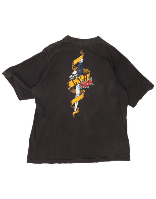 Tricou cu grafic Guns & Roses Vintage pentru bărbați Top Medium Black Rock