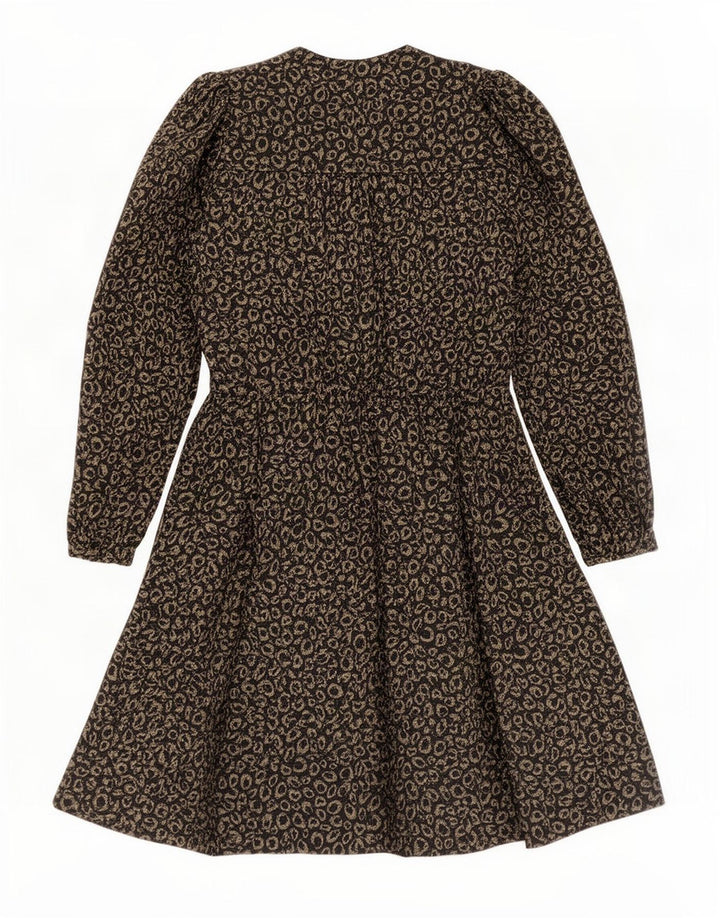 Massimo Dutti Jachetă Blazer Femei 1 Buton EU 34 2XS Negru Animal Print