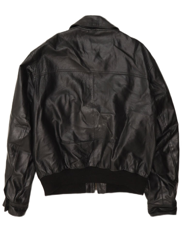 Jachetă de piele pentru bărbați John Roose UK 38 Medium Black