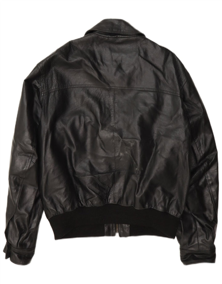 Jachetă de piele pentru bărbați John Roose UK 38 Medium Black