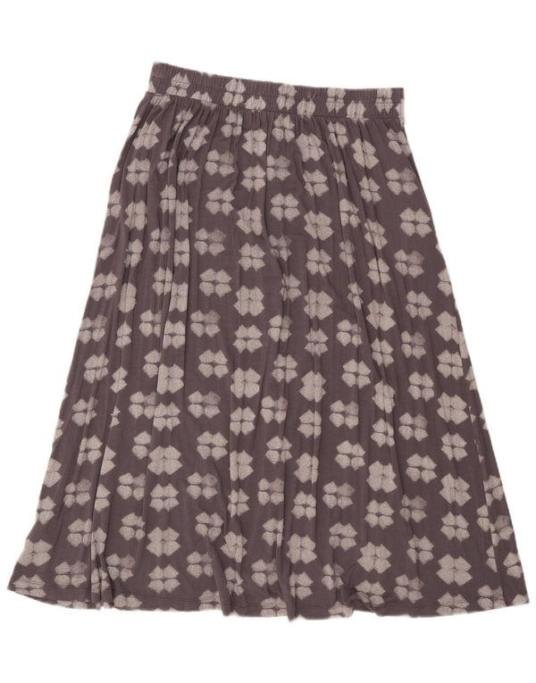White Stuff Fustă A-Line pentru femei UK 10 Small W32 Gri Geometric Viscose