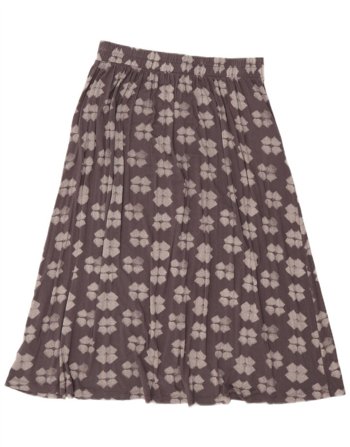 White Stuff Fustă A-Line pentru femei UK 10 Small W32 Gri Geometric Viscose