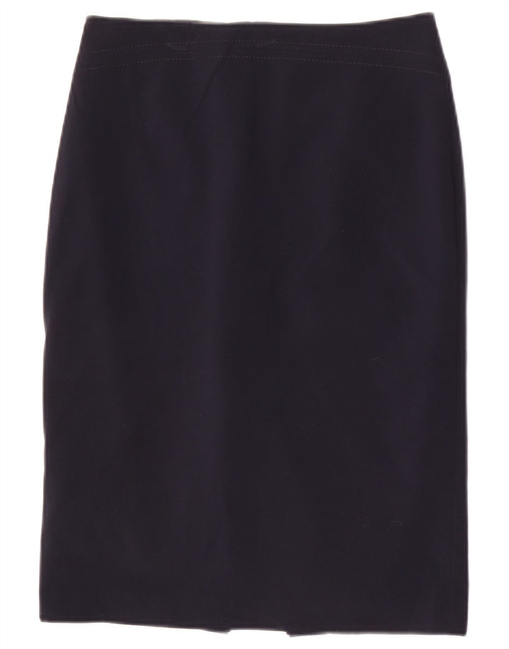 Fusta creion pentru femei Marks & Spencer UK 8 Small W26 Poliester bleumarin