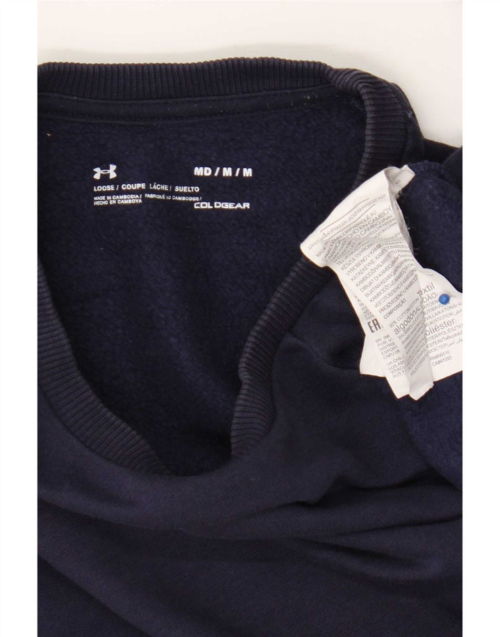 Pulover pentru bărbați Under Armour Cold Gear, bumbac mediu albastru bleumarin