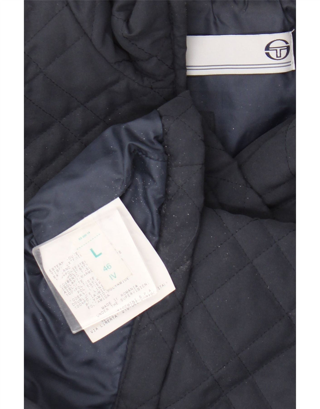 Gilet matlasat pentru femei Sergio Tacchini UK 16 mare poliester bleumarin