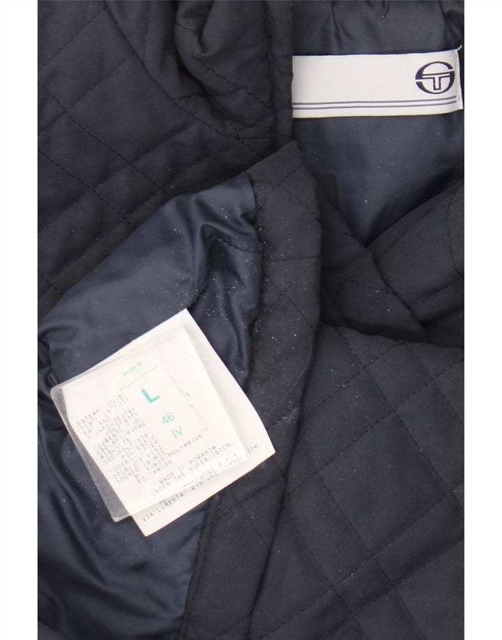 Gilet matlasat pentru femei Sergio Tacchini UK 16 mare poliester bleumarin