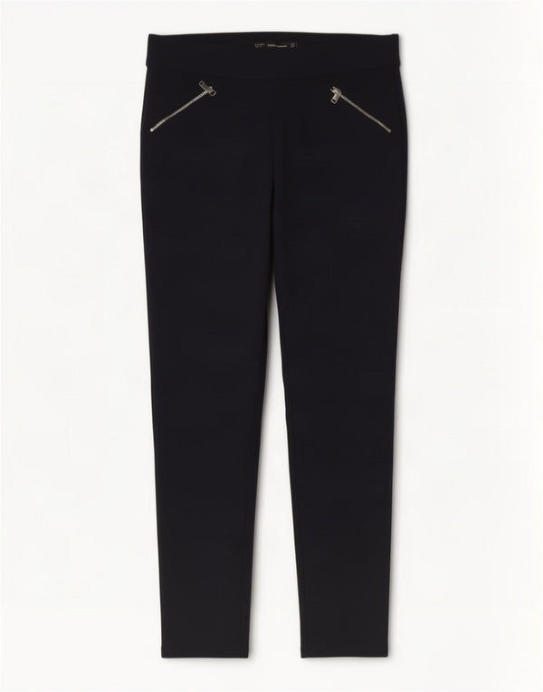 Pantaloni decupați Trafaluc pentru femei Zara, mari L30 L25 bleumarin