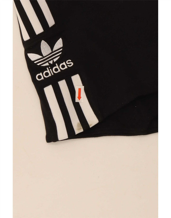 Top Crop fără bretele Adidas pentru femei UK 12 Medium Black Bumbac