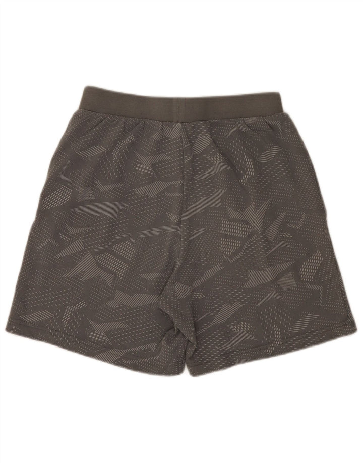 Pantaloni scurți sport adidas pentru bărbați, bumbac geometric, gri mediu