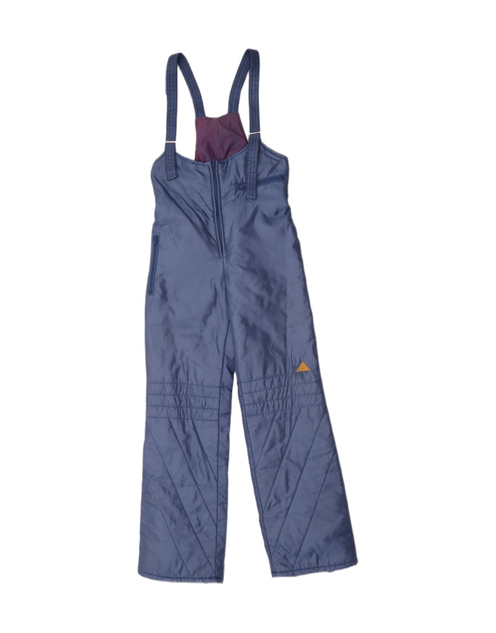 Pantaloni de schi salopete vintage pentru bărbați IT 50 mare, albastru, poliamidă