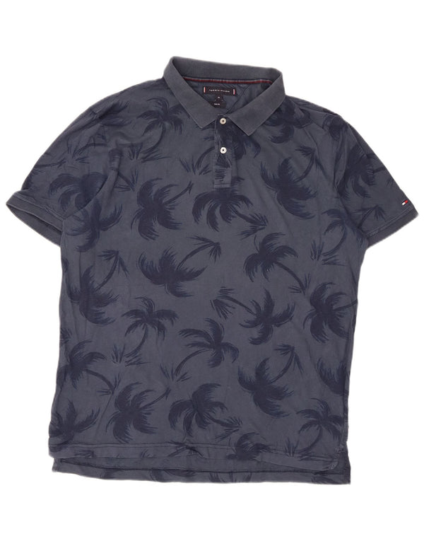 Tricou polo pentru bărbați Tommy Hilfiger, cu croiala slim, XL bleumarin, hawaian
