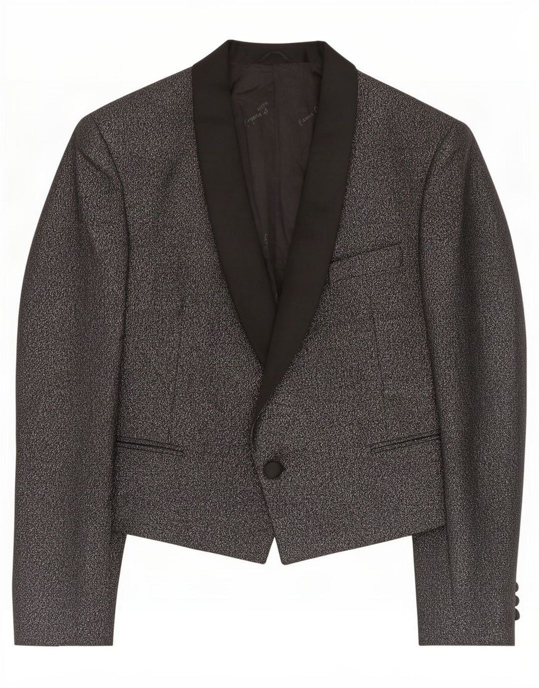 Jachetă Blazer pentru bărbați Pierre Cardin cu 1 nasture IT 50 XL Lână neagră