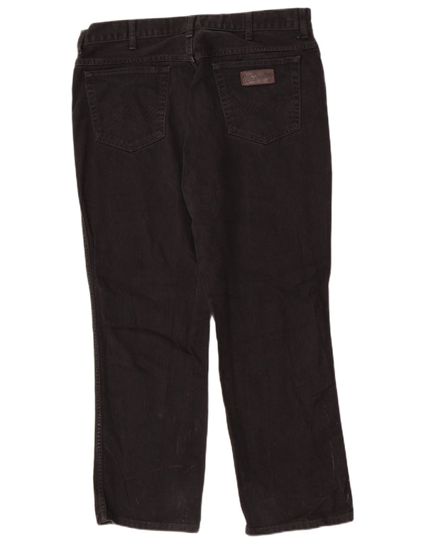 Blugi drepte pentru bărbați Wrangler Texas W40 L30 bumbac negru