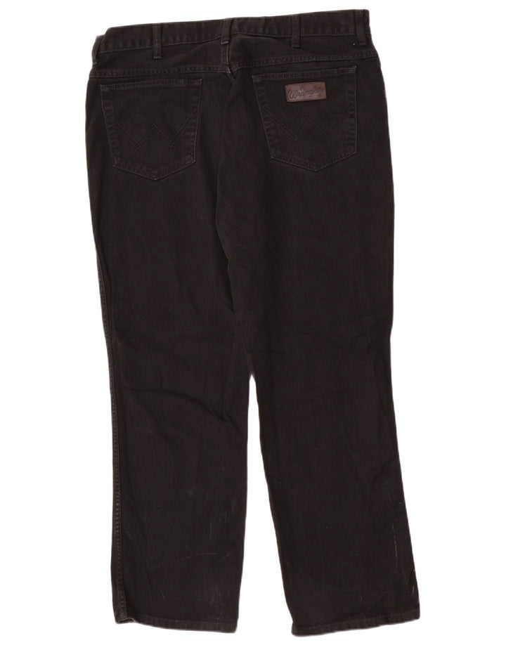 Blugi drepte pentru bărbați Wrangler Texas W40 L30 bumbac negru