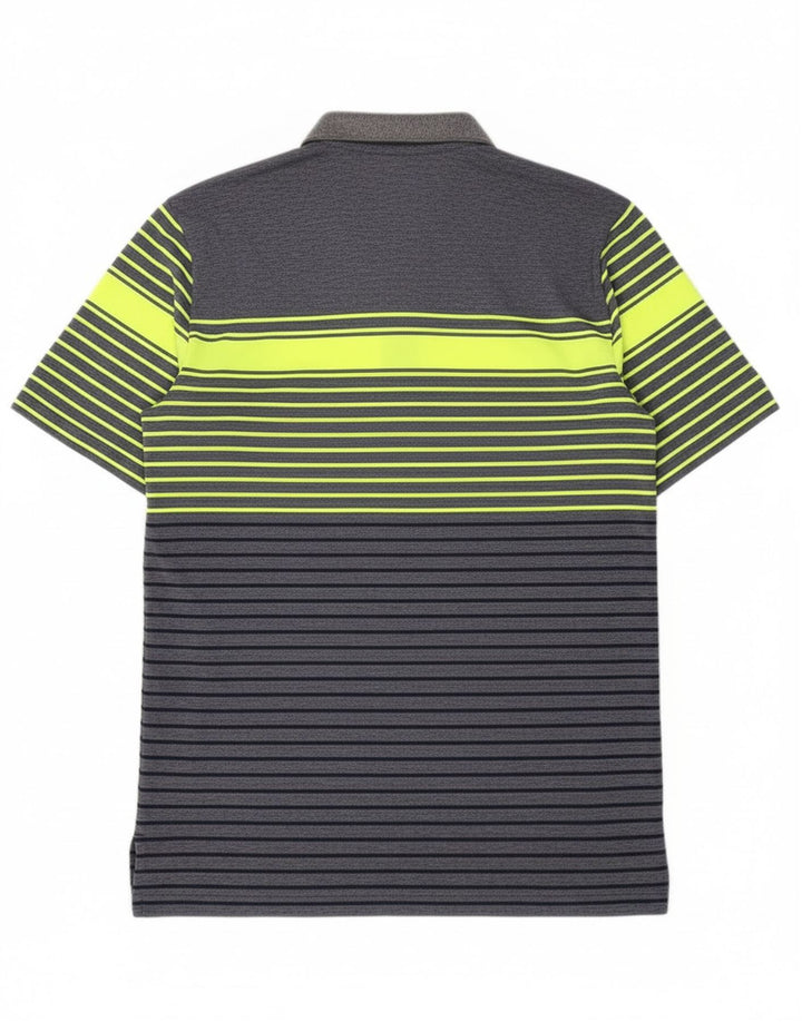 Tricou polo pentru bărbați Adidas XS bleumarin cu dungi din poliester