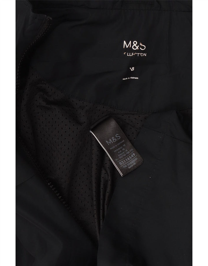 Marks & Spencer jachetă de ploaie supradimensionată cu glugă pentru femei UK 18 XL bleumarin