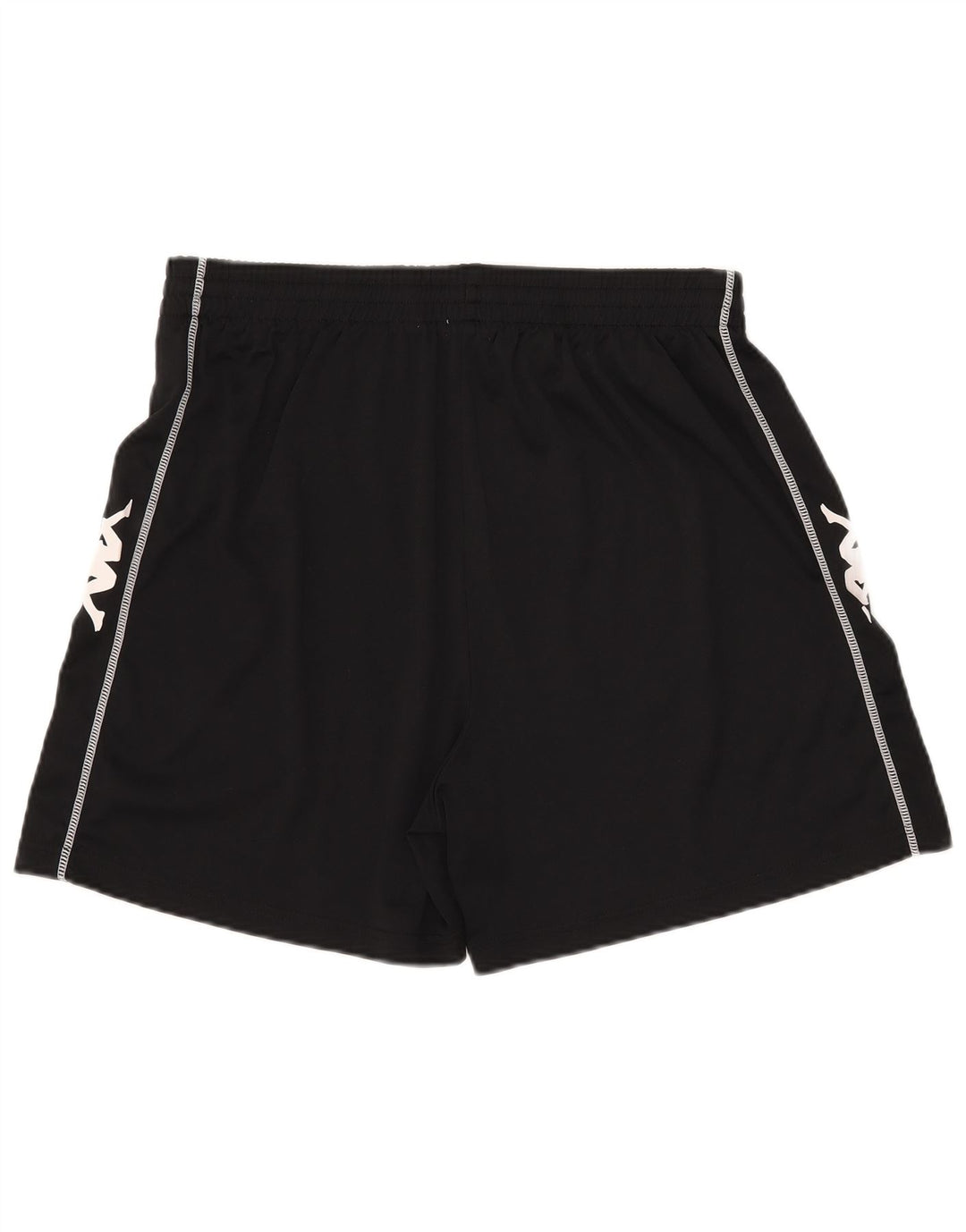 Pantaloni scurți sport grafic Kappa pentru bărbați 2XL poliester negru