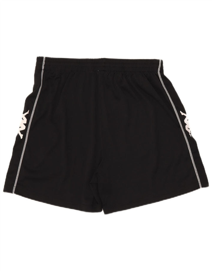 Pantaloni scurți sport grafic Kappa pentru bărbați 2XL poliester negru