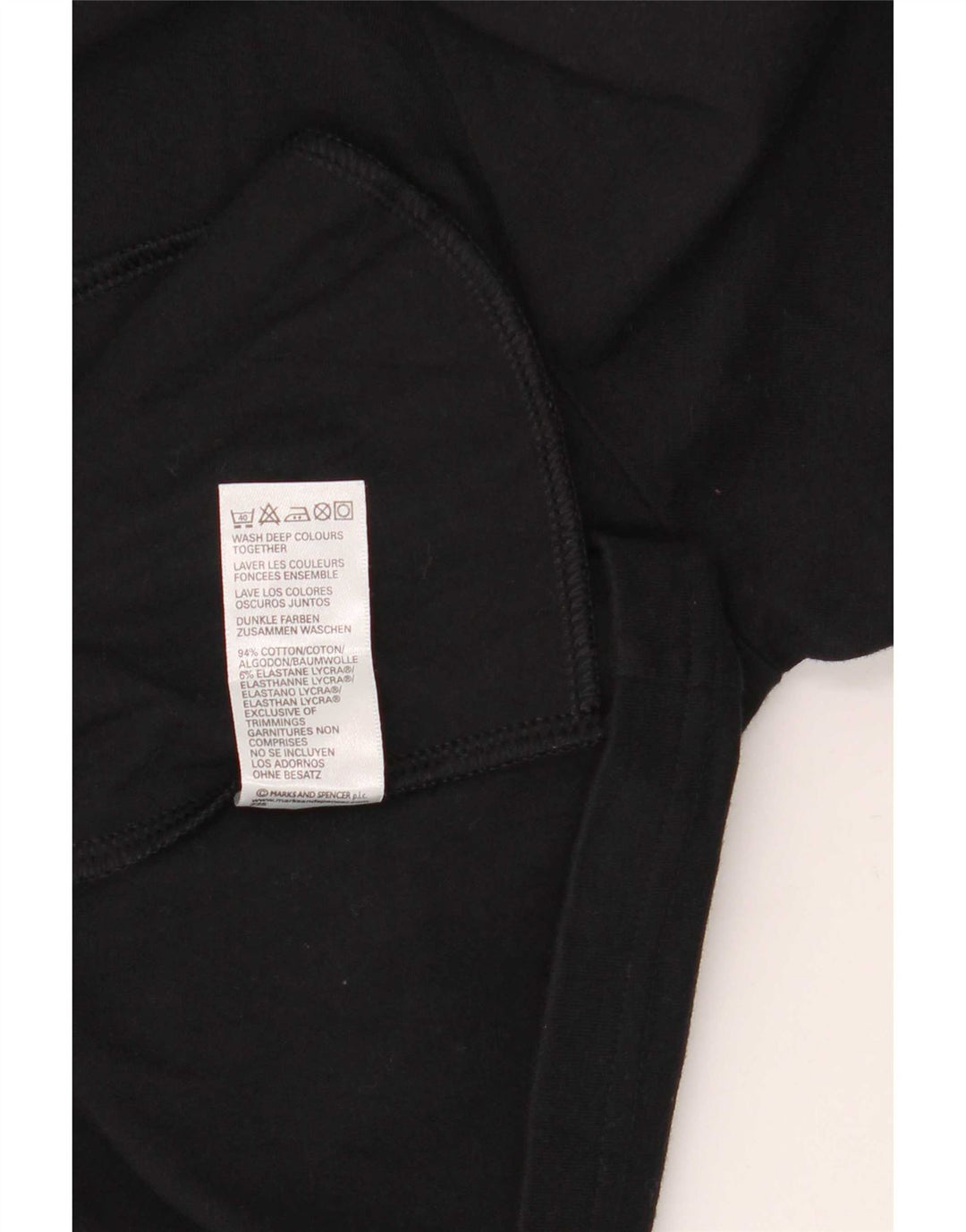 Geaca de trening pentru femei Marks & Spencer UK 16, mare, negru, bumbac