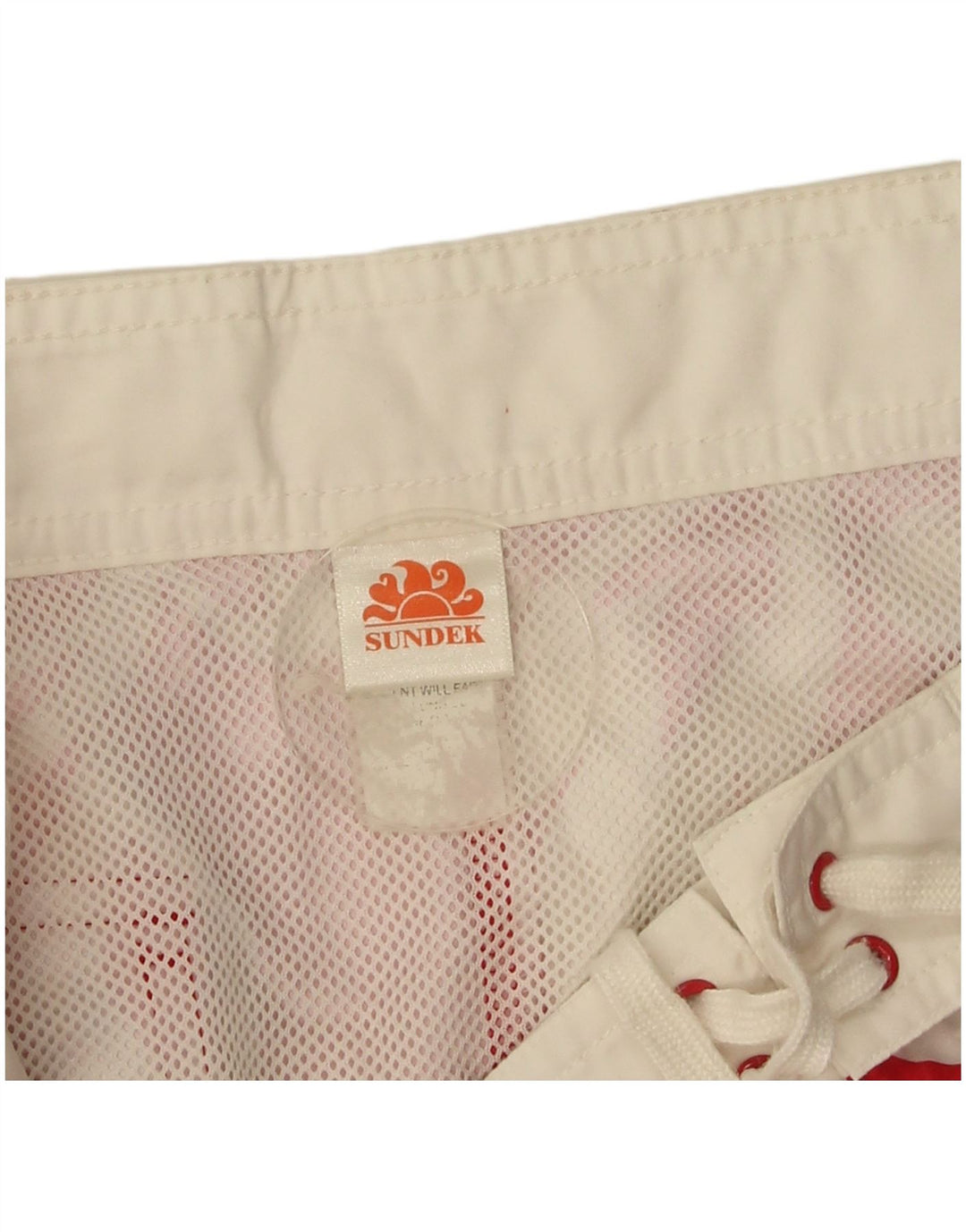 Sundek Pantaloni scurți de înot pentru bărbați, poliester floral, roșu mediu