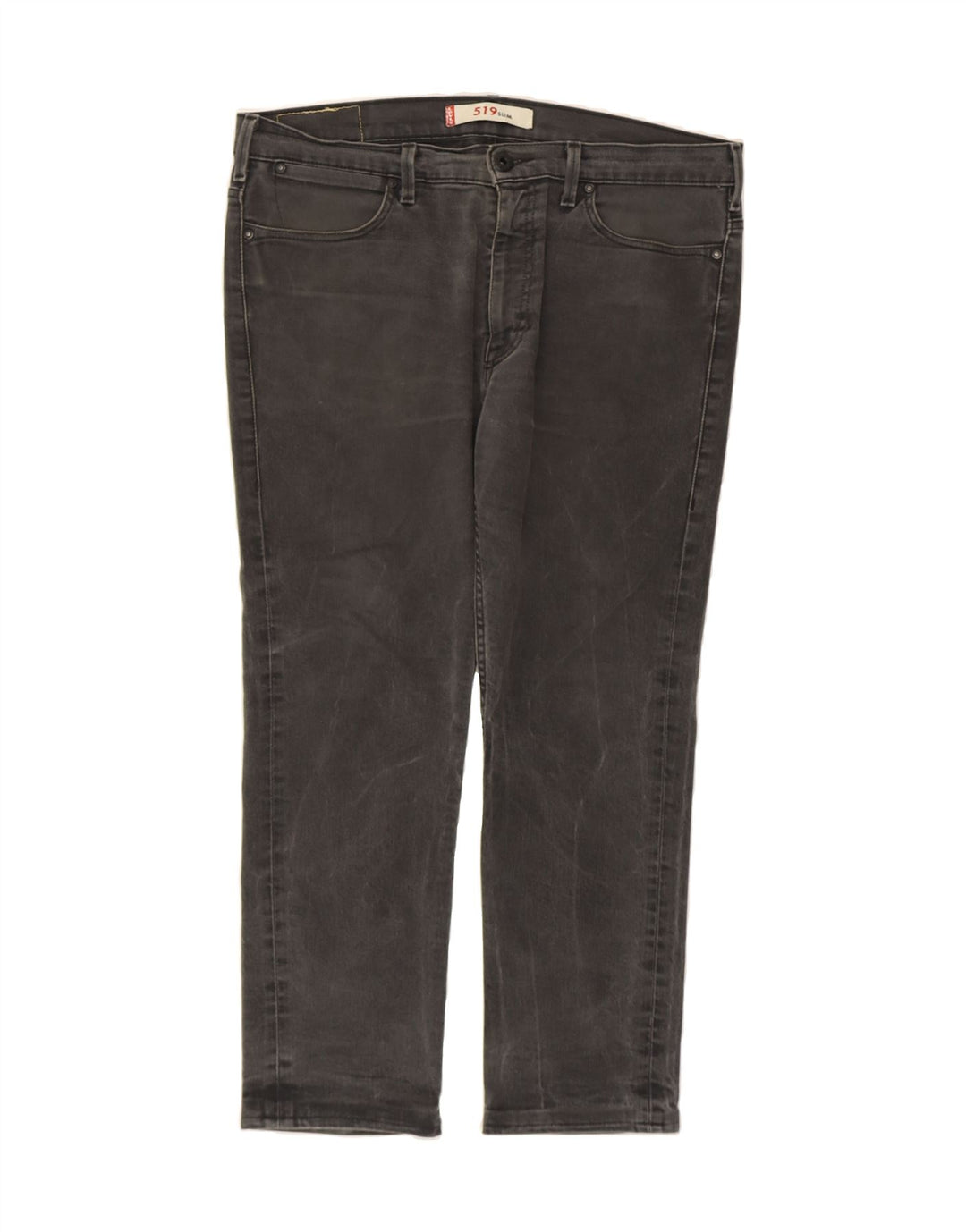 LEVI'S Mens 519 Cropped Slim Jeans W36 L27 Grey Cotton Vintage Levi's and Second-Hand Levi's from Messina Hembry 