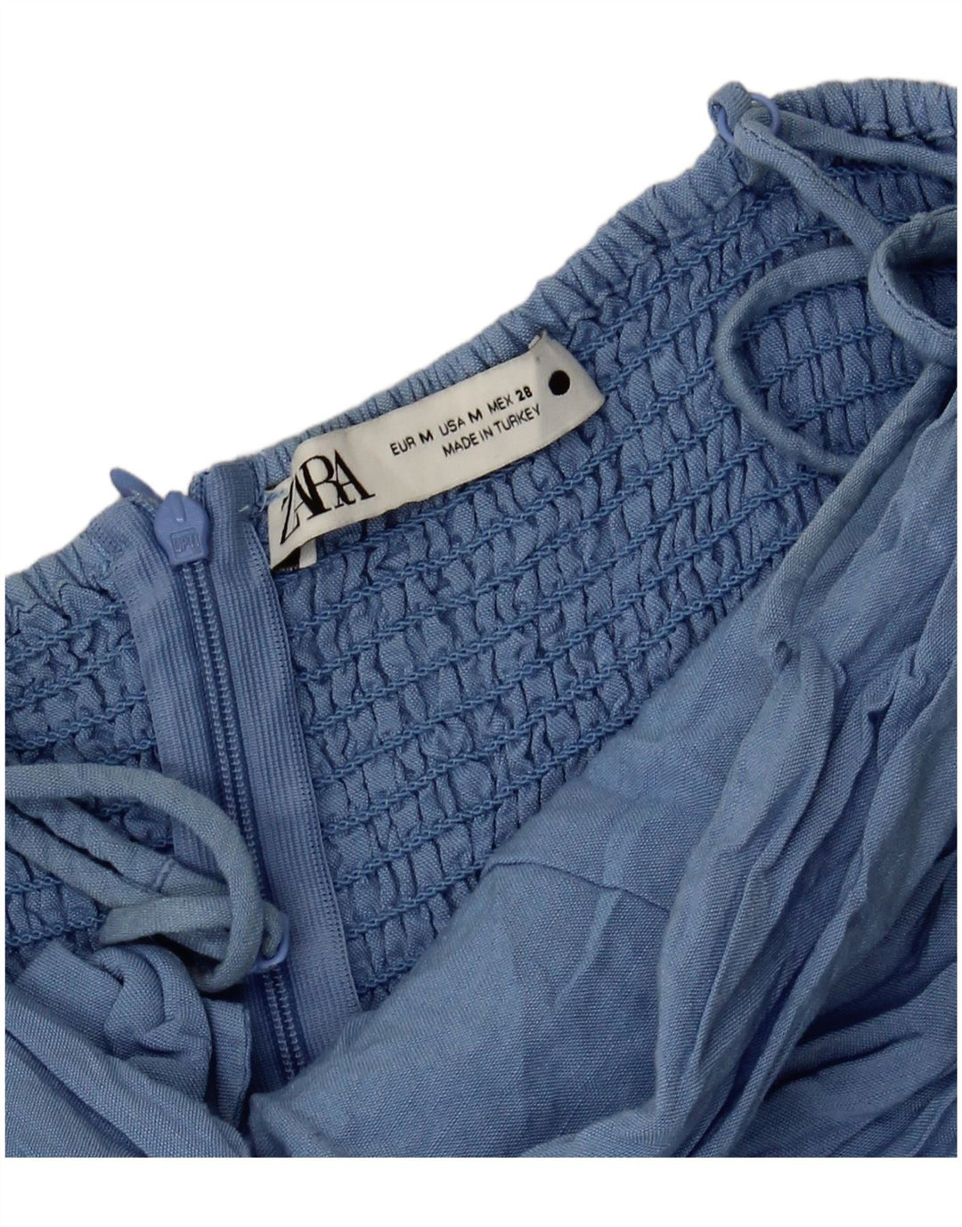 Costum pentru femei Zara UK 12 Medium Blue Viscose