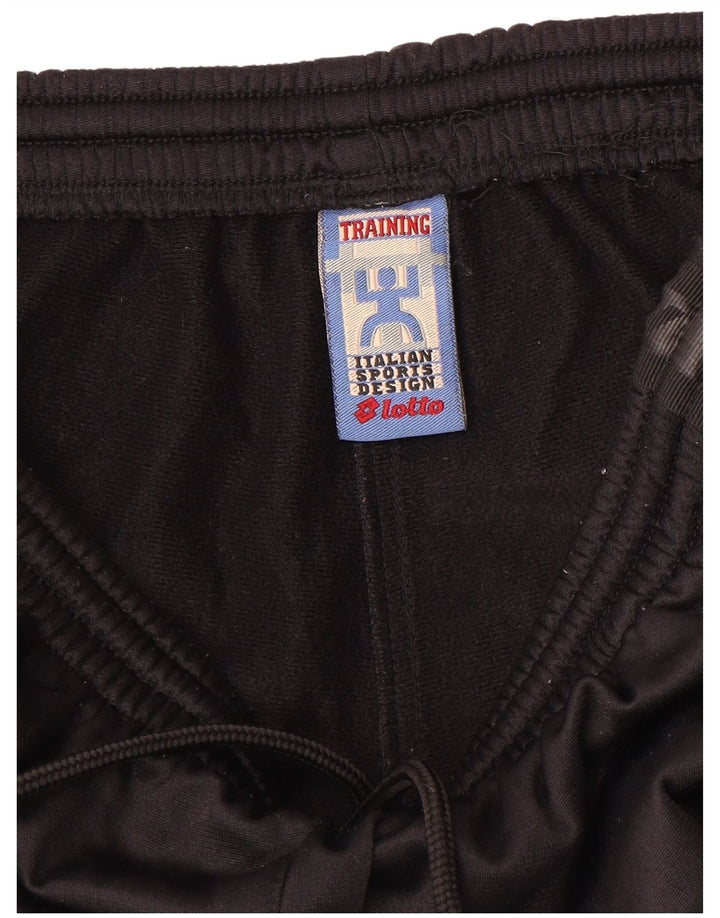 Pantaloni de trening grafic pentru bărbați Lotto, negru mediu