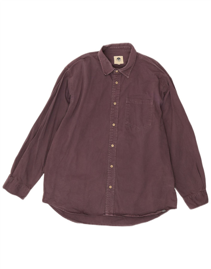 Cămașă pentru bărbați Fat Face, mare, mov, bumbac