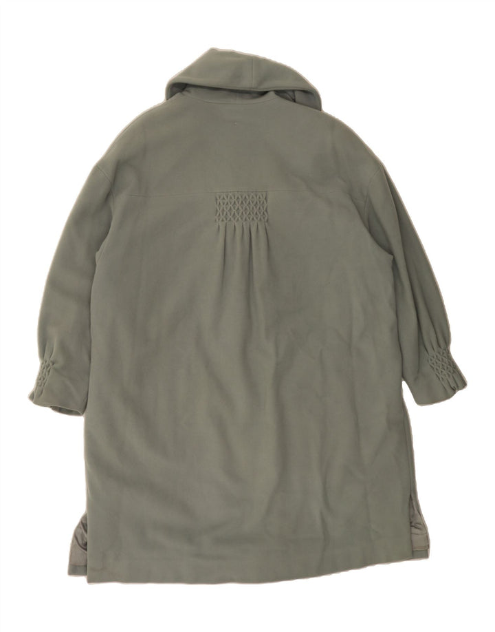 BYBLOS Womens Overcoat IT 44 Medium Grey Wool Vintage Byblos and Second-Hand Byblos from Messina Hembry 