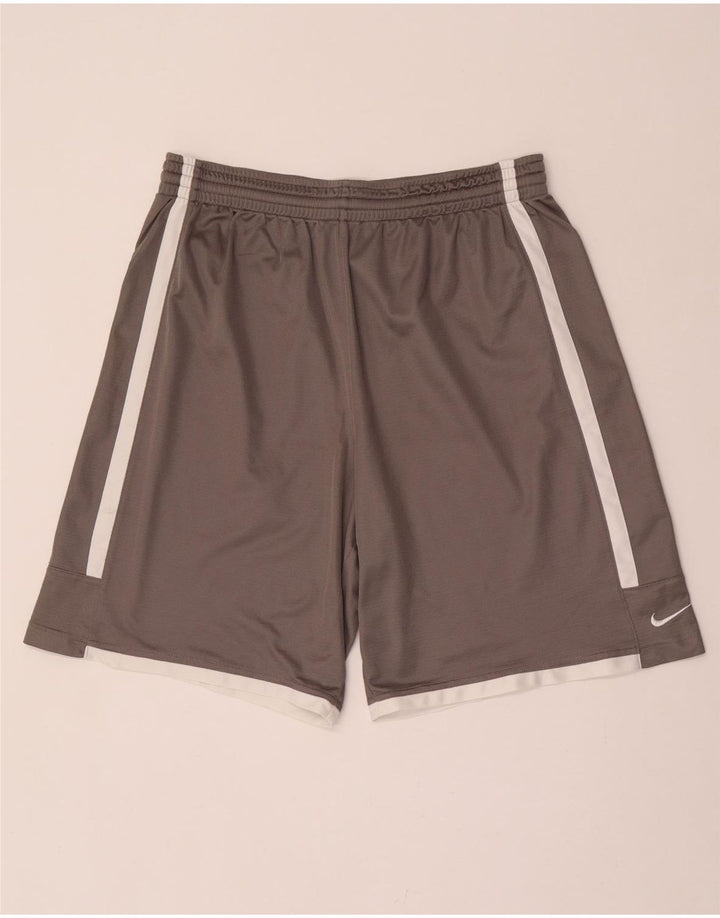 Pantaloni scurți sport Nike Dri Fit pentru bărbați XL, gri, poliester color bloc