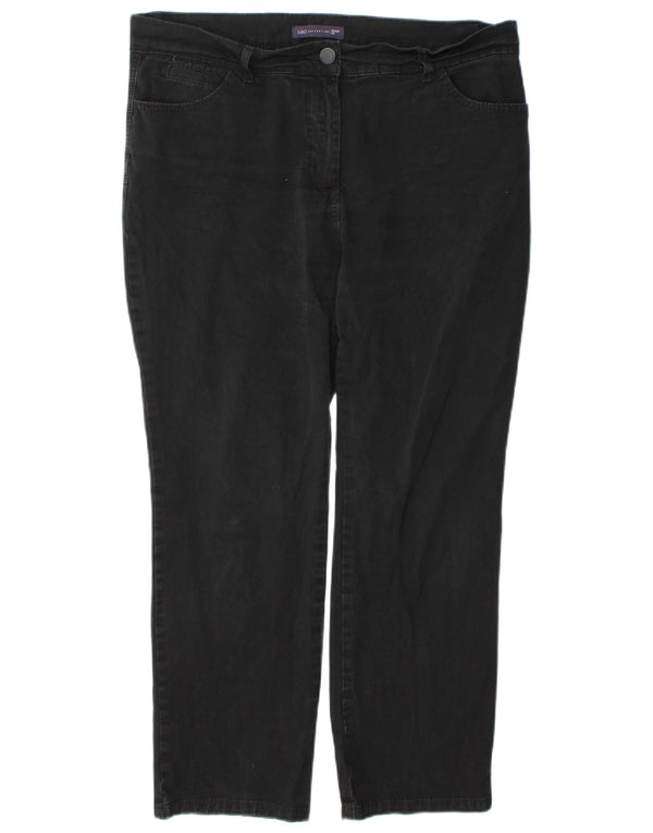 Marks & Spencer Blugi drepți scurti pentru femei UK 16 Large W38 L27 Black