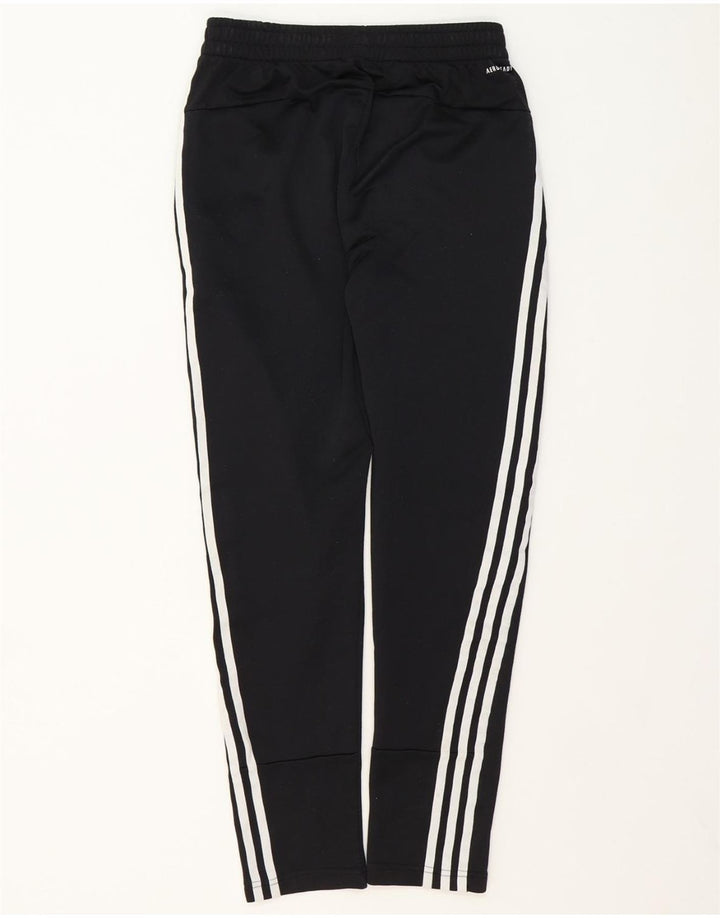 ADIDAS Boys Tracksuit Trousers Joggers 13-14 Years  Black Polyester Vintage Adidas and Second-Hand Adidas from Messina Hembry 