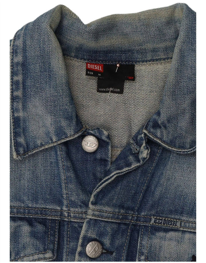 DIESEL Jachetă Denim Băieți 9-10 Ani Bumbac Albastru Mediu