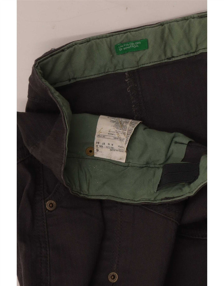 Fustă A-Line pentru femei Benetton Mic W32 bumbac gri