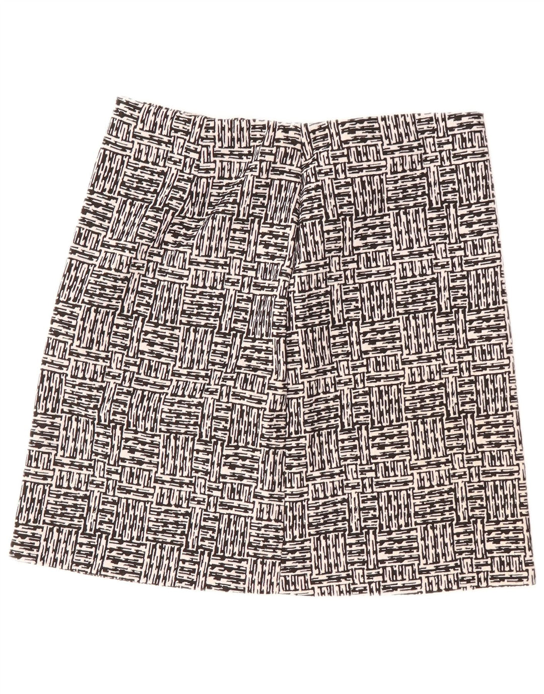 Fustă A-Line pentru femei Marks & Spencer UK 16 Large W34 Black Geometric