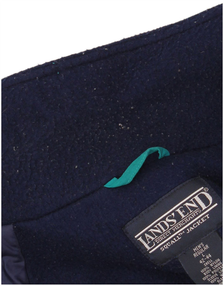 Jachetă LANDS END pentru bărbați Marea Britanie 42/44, nailon verde mare