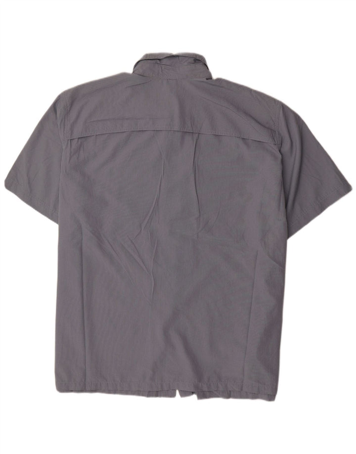 EDDIE BAUER Cămașă cu mânecă scurtă pentru bărbați, poliester albastru 3XL